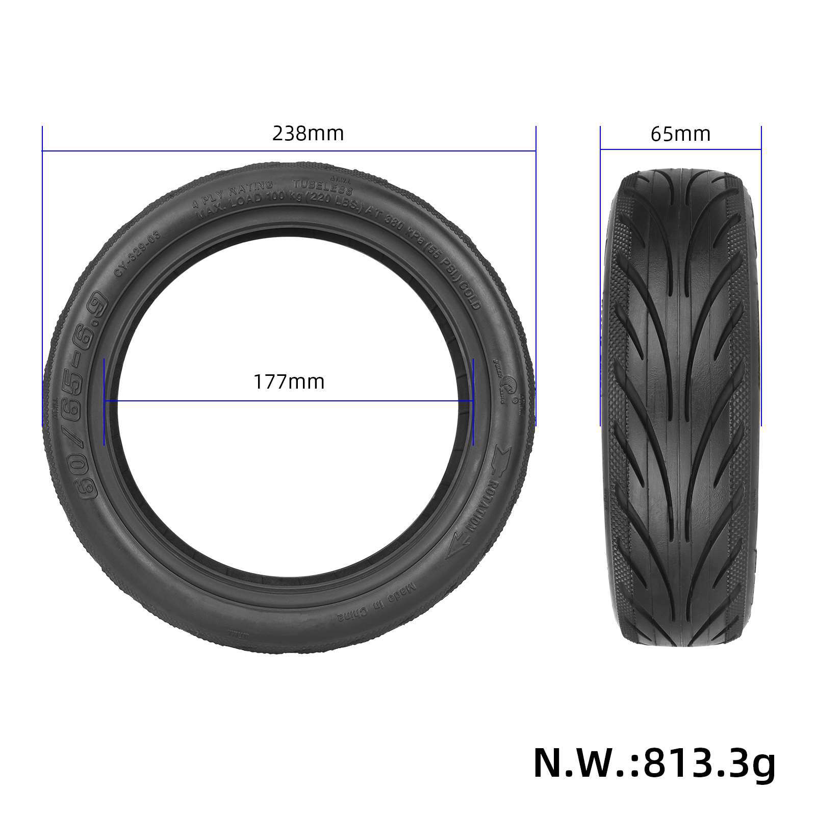 Scooter Front and Rear Tires 6 - Running Gear Accessories review and price