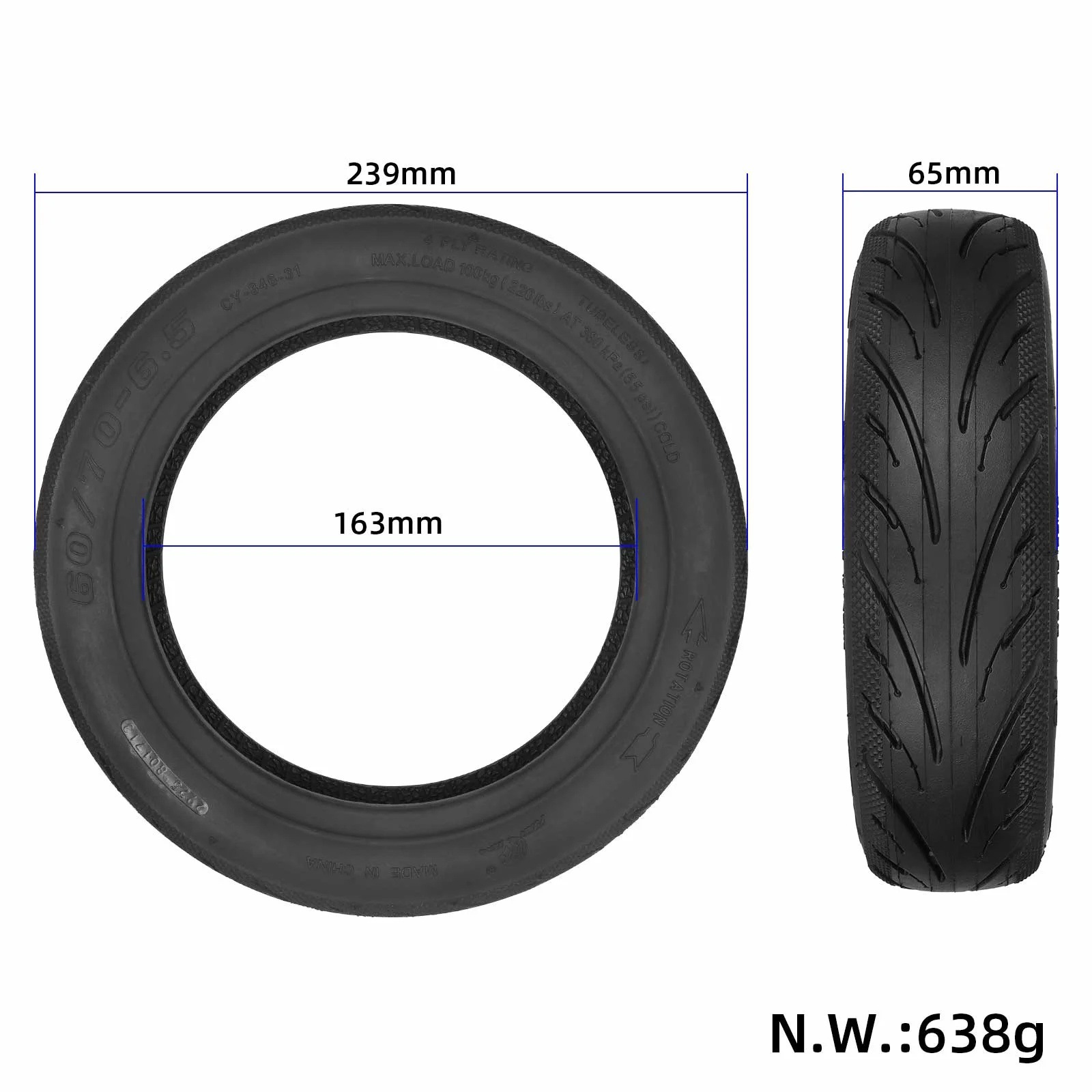 Scooter Front and Rear Tires 6 - Running Gear Accessories review and price