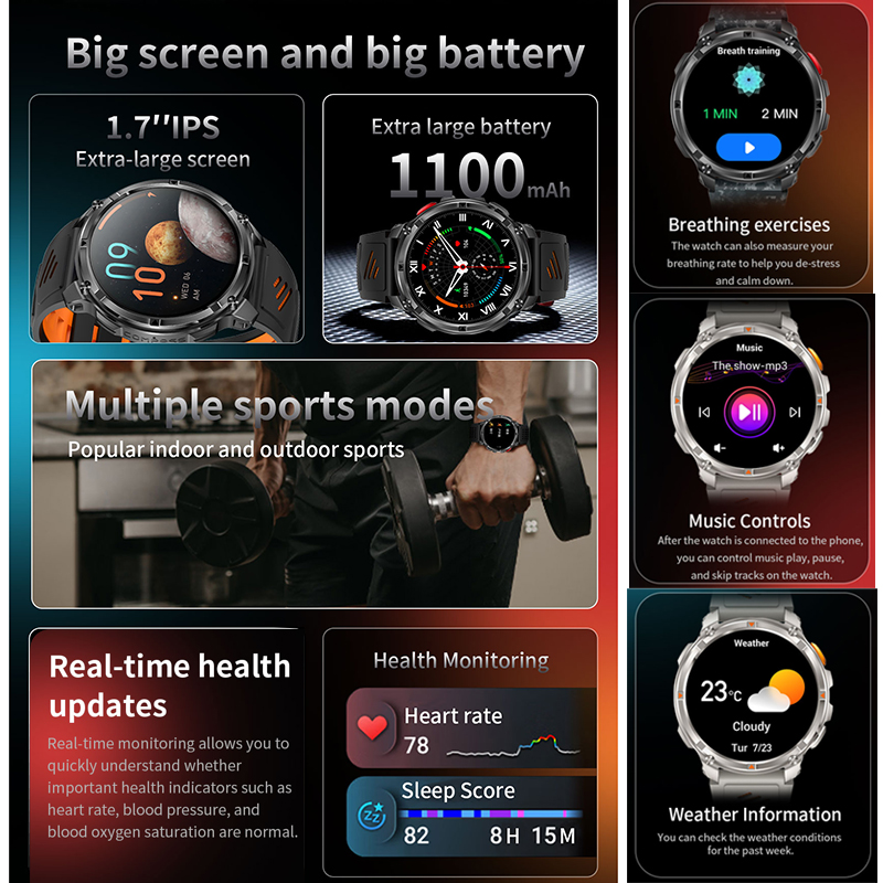 2026 New T-Rex3 Pro 1100mAh Ba - Gps Running Watch review and price